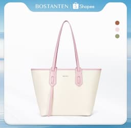 BOSTANTEN กระเป๋าสะพายไหล่ สะพายข้างผู้หญิง หนัง PU ดีไซน์เกาหลี ใบใหญ่ จุของได้เยอะ สไตล์แฟชั่น